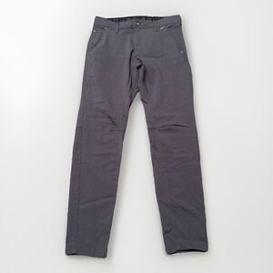 Projek Raw Pants Mens 30 Gray Slim Fit Casual Five Pocket Stretch Rayon Nylon